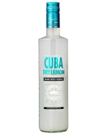 Klar slank Cuba flaske med Dry Lemon etiket